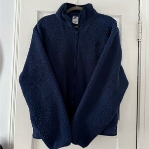 Men’s Nike Full-Zip Navy Sherpa Jacket